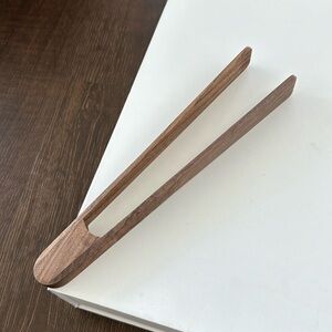 CB2 Saute It Walnut Wood Tongs By Jennifer Fisher